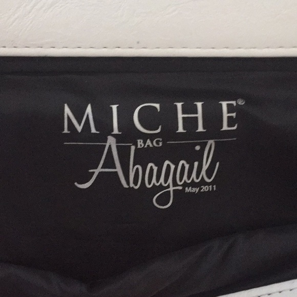 Large Miche Purse Cover White, Peach tan “Abagail” - Picture 3 of 3